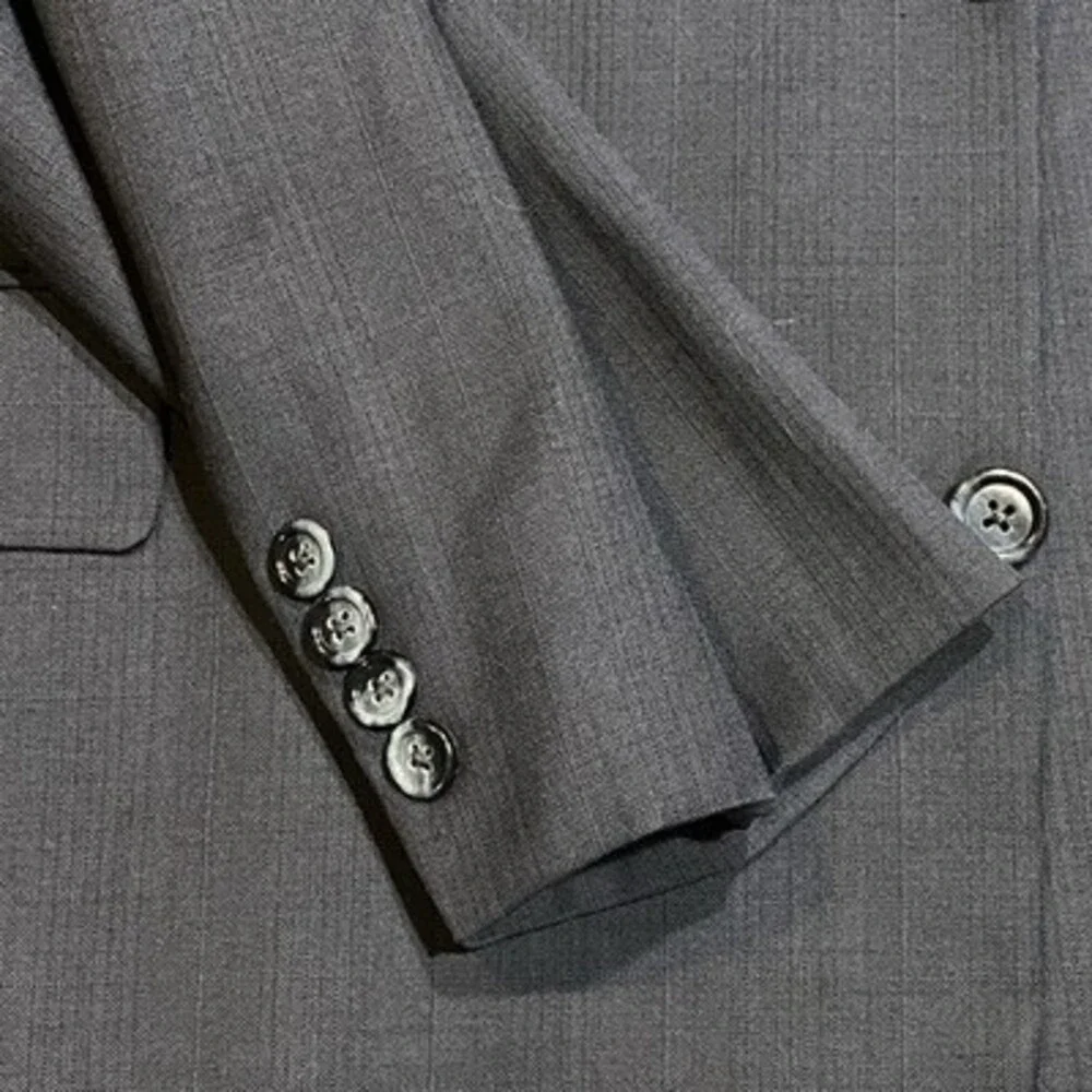 Vintage Loro Piana Hickey Freeman Men Blue Blazer 48XLG Tasmanian Super USA Wool